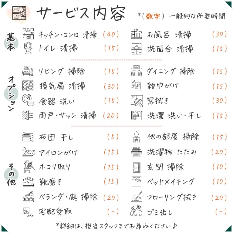 サービス内容 サービス内容